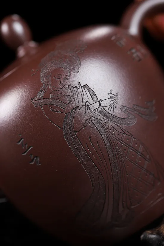 Yixing Teapot Mastercrafted - Collector's Zisha Clay Art Piece 1
