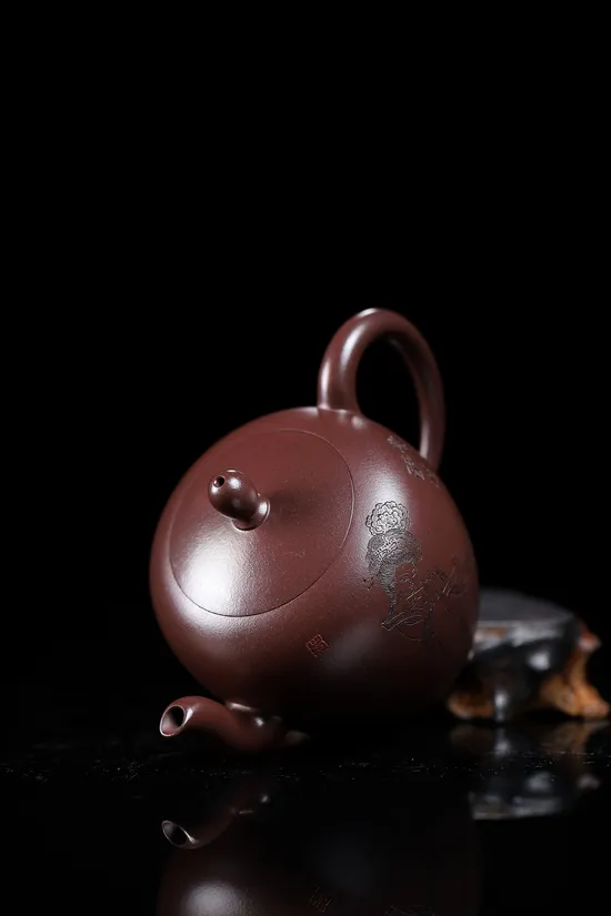 Yixing Teapot Mastercrafted - Collector's Zisha Clay Art Piece 5