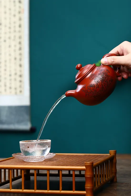 Handcrafted Yixing Teapot | Da Hong Pao Clay 400cc | Master Artist 2