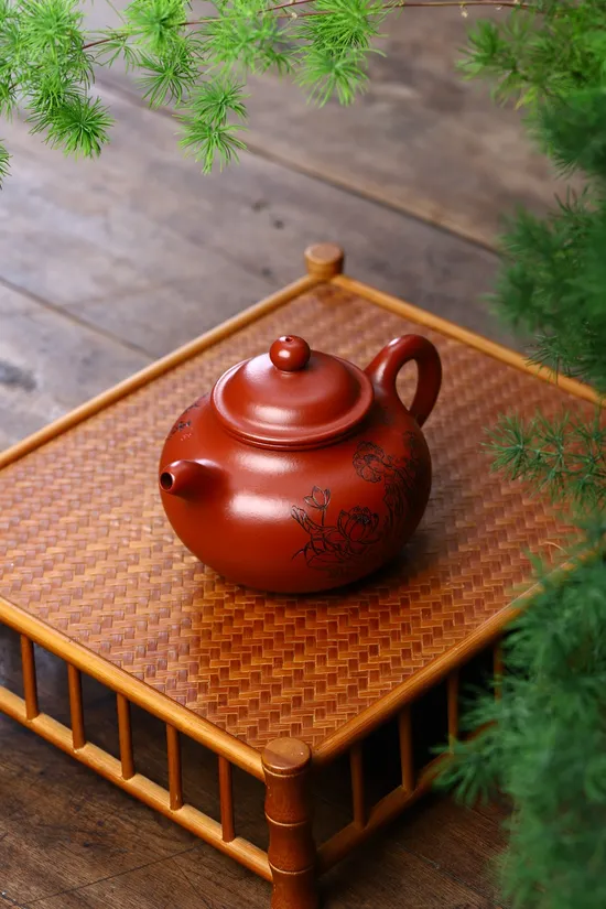 Handcrafted Yixing Teapot | Da Hong Pao Clay 400cc | Master Artist 5