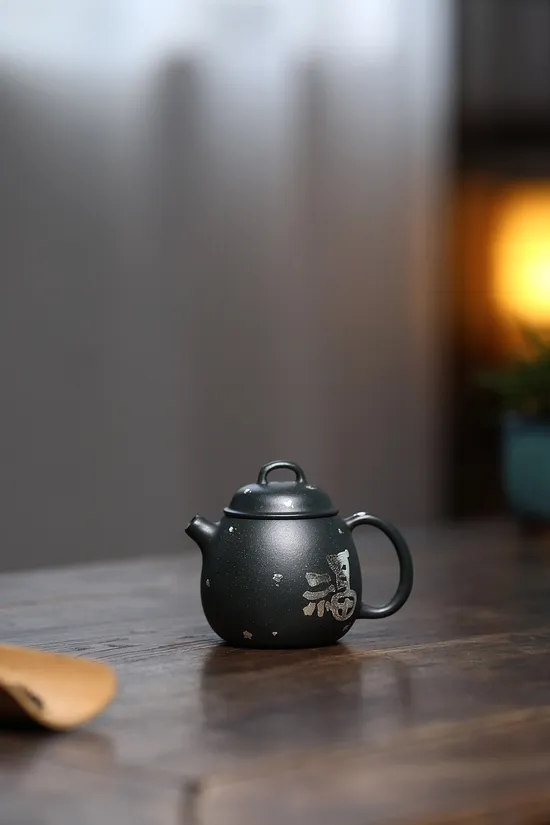 Zisha Teapots: Childlike Fun Green Clay | 100cc capacity 5
