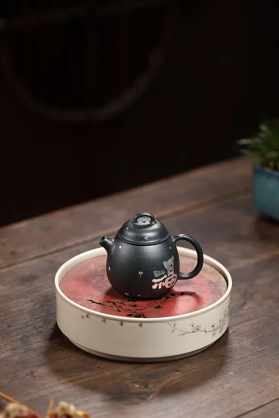 Zisha Teapots: Childlike Fun Green Clay | 100cc capacity 7