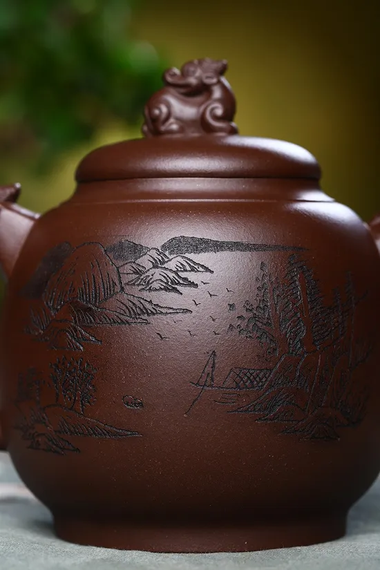 Premium Yixing Zisha Clay Teapot | Artisan Crafted Dragon Design 5