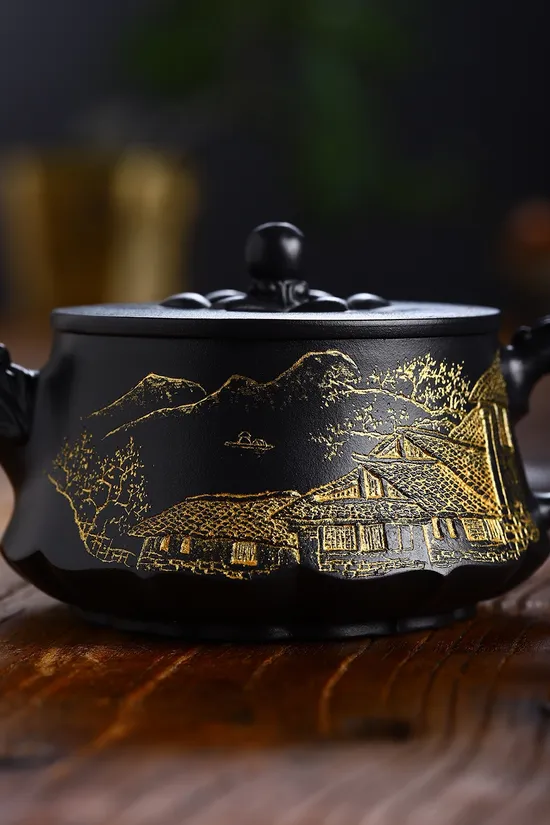 Zisha Teapots: Dragon Chant Rhombus Flower | 2400 CNY 1