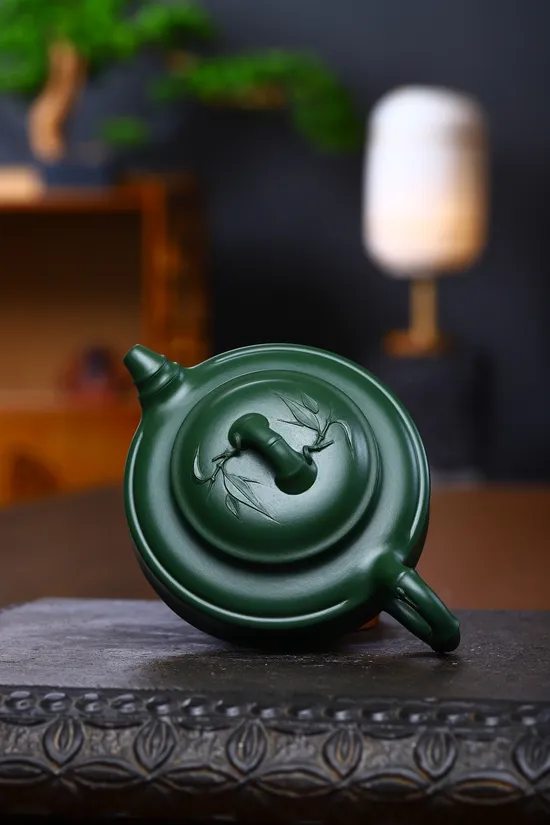 Premium Yixing Zisha Teapot | Handcrafted Bamboo Design & Rare Clay 2