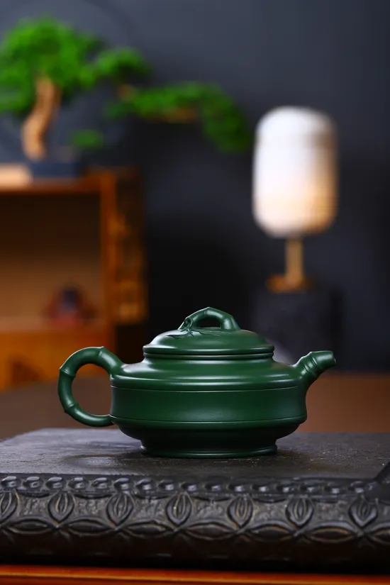 Premium Yixing Zisha Teapot | Handcrafted Bamboo Design & Rare Clay 6