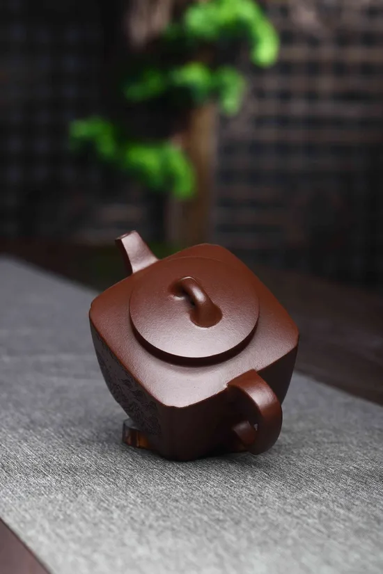 Zisha Teapots: Square Heart of Orchid | 2100 CNY 1