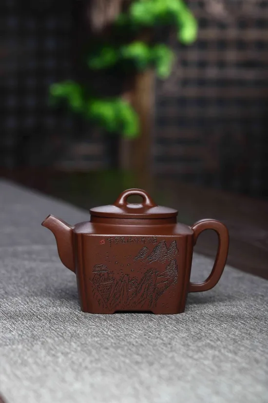 Zisha Teapots: Square Heart of Orchid | 2100 CNY 3