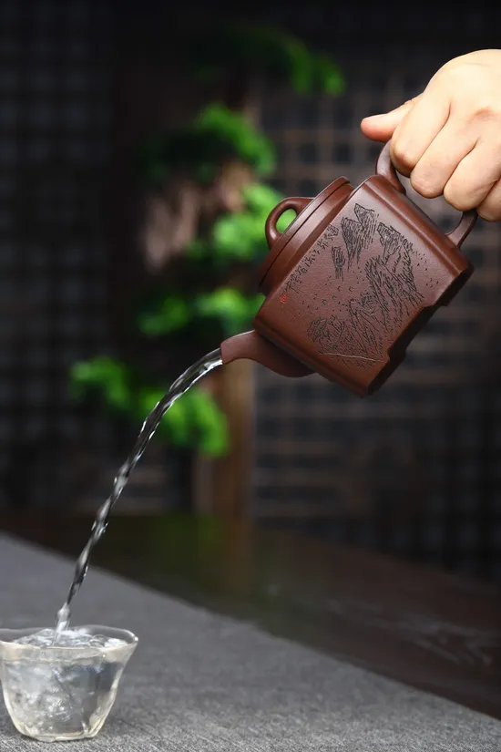 Zisha Teapots: Square Heart of Orchid | 2100 CNY 5
