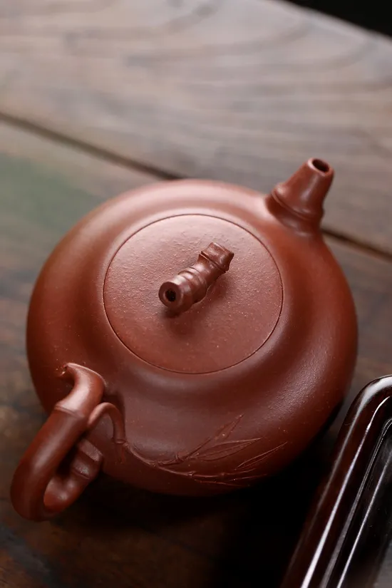 Premium Yixing Clay Teapot | Handcrafted Bamboo Design & Ancient Craft 1