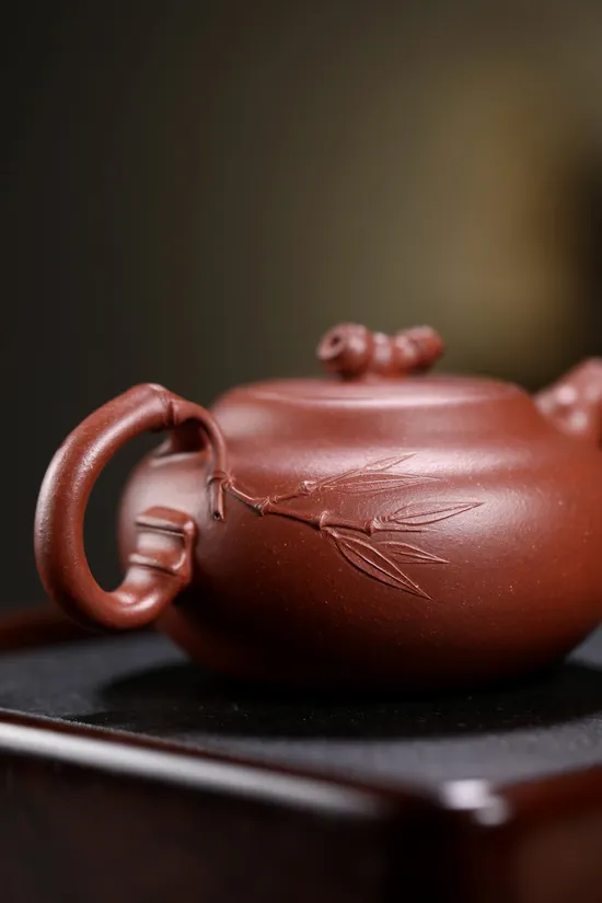 Premium Yixing Clay Teapot | Handcrafted Bamboo Design & Ancient Craft 5