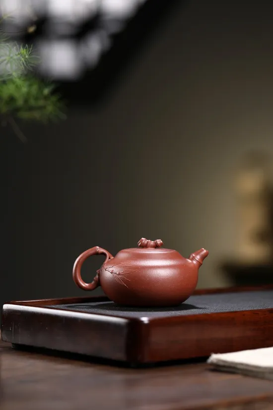 Premium Yixing Clay Teapot | Handcrafted Bamboo Design & Ancient Craft 6