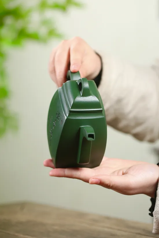 Zisha Teapots: original mine green clay | national-level master 3