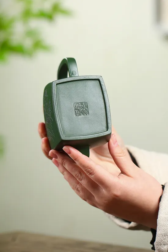 Zisha Teapots: original mine green clay | national-level master 9