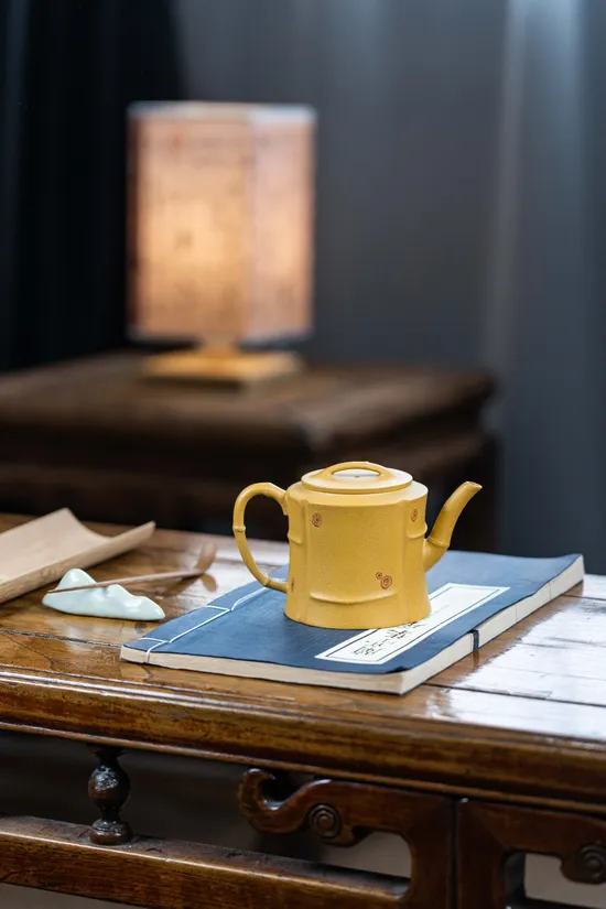 Yixing Zisha Teapot - Artisan Zhou Yun's Bamboo Design Collection 2