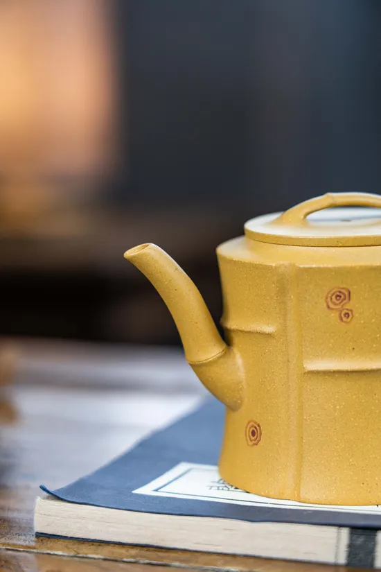 Yixing Zisha Teapot - Artisan Zhou Yun's Bamboo Design Collection 4