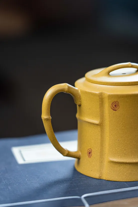 Yixing Zisha Teapot - Artisan Zhou Yun's Bamboo Design Collection 7