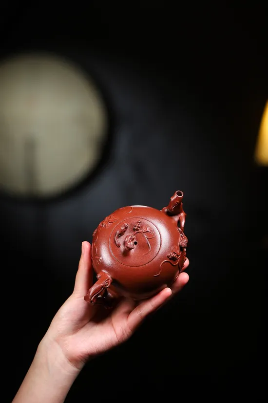 Premium Yixing Zisha Clay Teapot - Artisan Crafted, Dragon Blood Clay 2