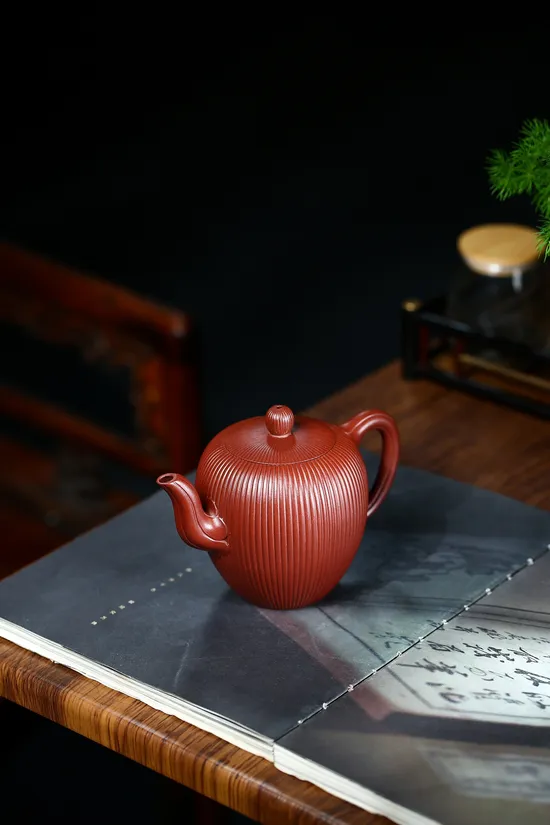 Handcrafted Yixing Dragon Blood Clay Teapot | Artisan Zisha Pottery 1