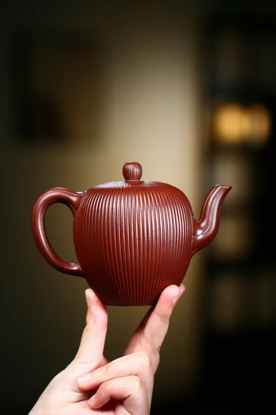 Handcrafted Yixing Dragon Blood Clay Teapot | Artisan Zisha Pottery 2