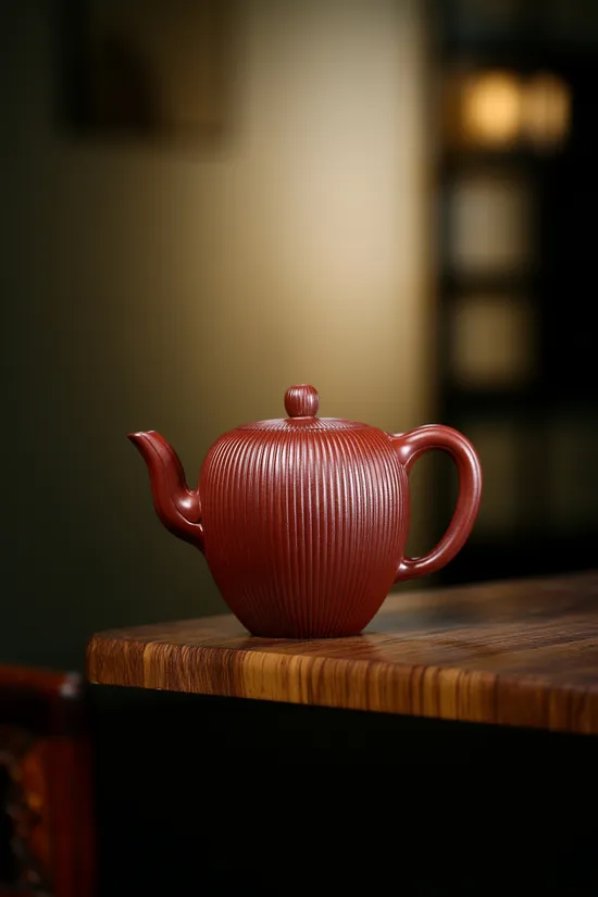 Handcrafted Yixing Dragon Blood Clay Teapot | Artisan Zisha Pottery 7