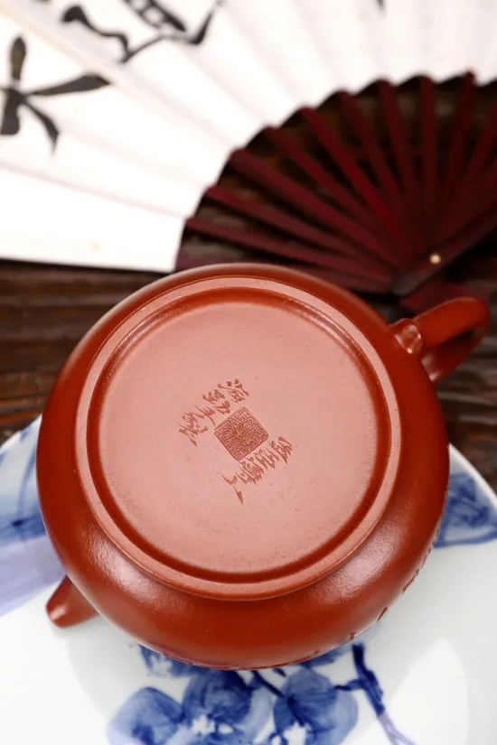 Premium Yixing Zisha Clay Teapot Panhu by Hui Haiqin 2