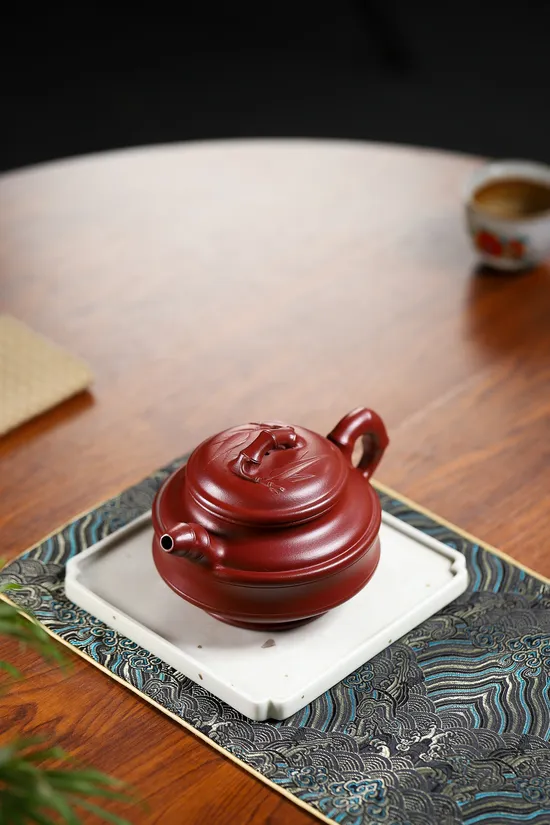Zisha Teapots: Double Line Bamboo Drum | National Level Artisan Master Yuan Lianyun 5