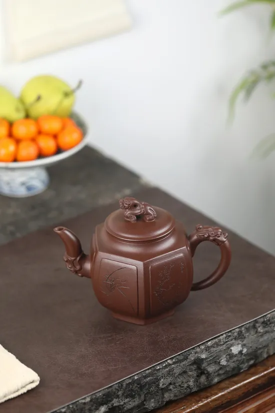 Yixing Zisha Teapot | Artisan Crafted Purple Clay Pot | Limited Edition 3
