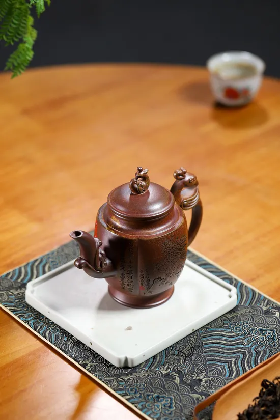 Yixing Zisha Teapot Masterpiece - Golden Clay Art by Wang Chenglin 1