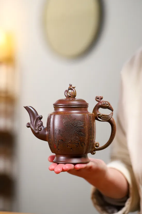 Yixing Zisha Teapot Masterpiece - Golden Clay Art by Wang Chenglin 7