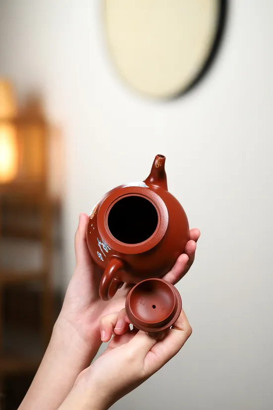 Zisha Teapots: Da Hong Pao clay | cloisonné enamel; 6