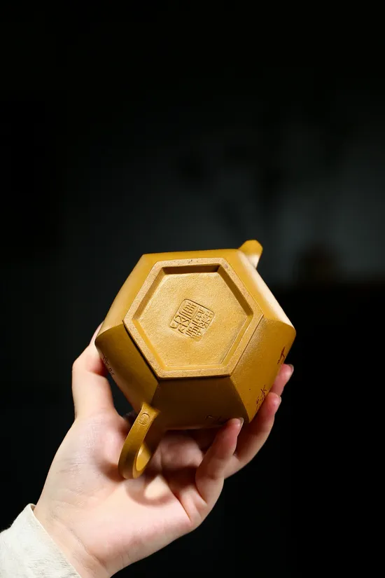 Premium Yixing Zisha Teapot - Golden Clay, Jiang Yuejun Craftsmanship 2