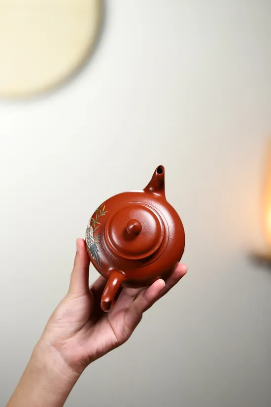 Yixing Zisha Teapot | Handcrafted Red Clay Teapot by Master Yang Peng 1