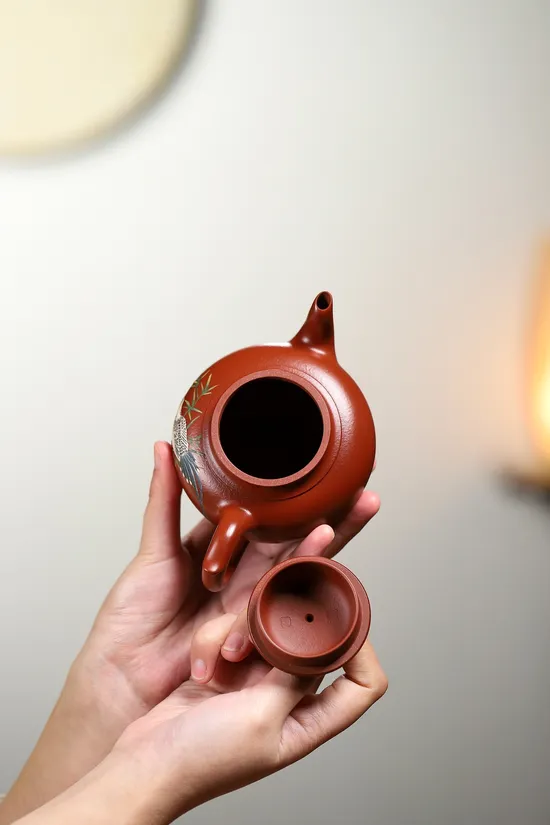 Yixing Zisha Teapot | Handcrafted Red Clay Teapot by Master Yang Peng 6
