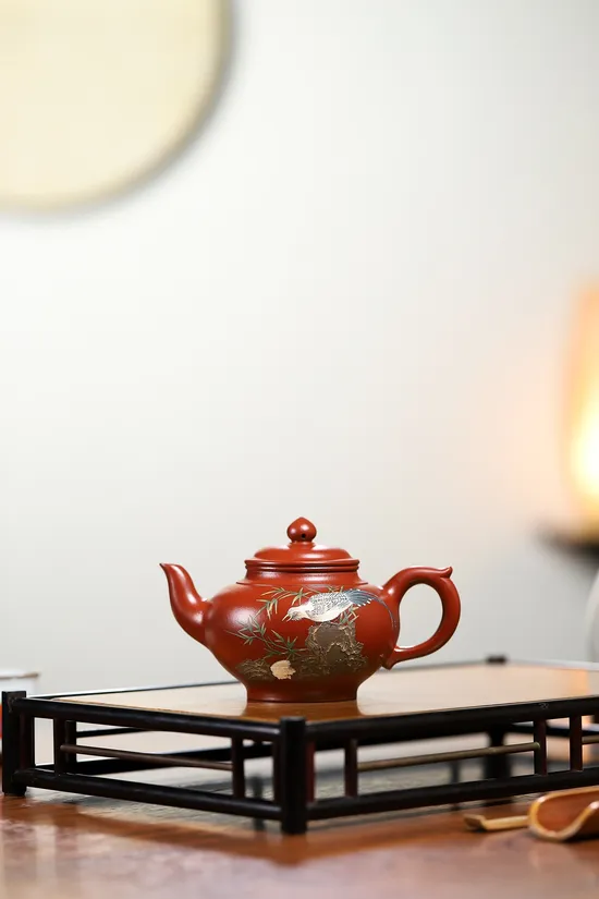 Yixing Zisha Teapot | Handcrafted Red Clay Teapot by Master Yang Peng 7