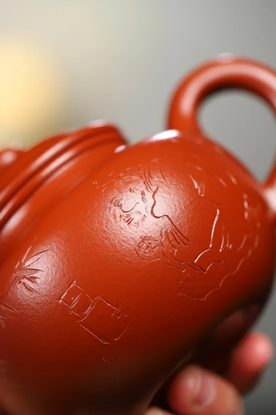 Yixing Zisha Teapot: Masterpiece by Yang Junbao & Guo Chaogang 1