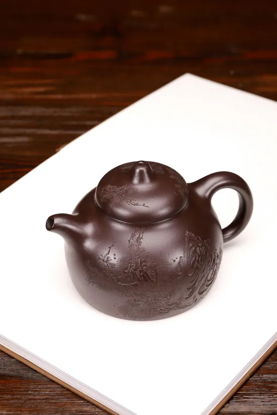 Premium Yixing Purple Clay Teapot | Handcrafted Artisan Pottery 1