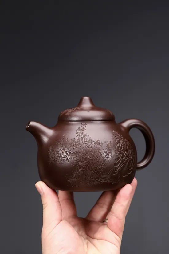Premium Yixing Purple Clay Teapot | Handcrafted Artisan Pottery 3