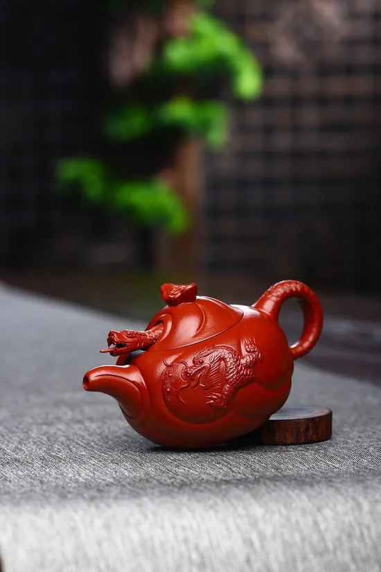 Yixing Zisha Teapot: Dragon Fish Artisan Craft | 200cc Clay Pot 2