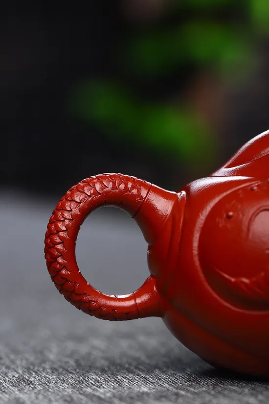 Yixing Zisha Teapot: Dragon Fish Artisan Craft | 200cc Clay Pot 3