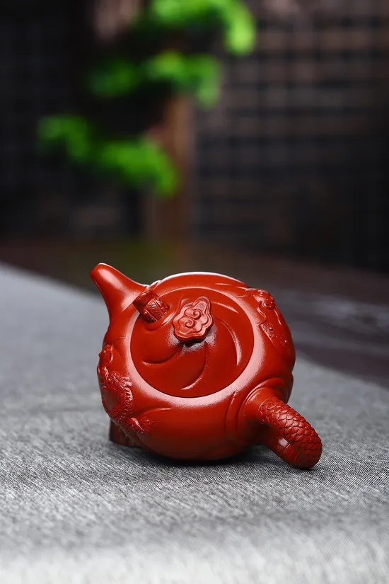 Yixing Zisha Teapot: Dragon Fish Artisan Craft | 200cc Clay Pot 4