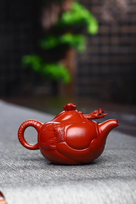 Yixing Zisha Teapot: Dragon Fish Artisan Craft | 200cc Clay Pot 5