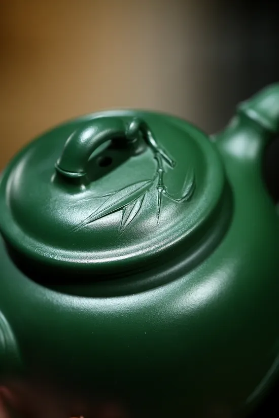 Premium Yixing Zisha Teapot: Rose Bamboo Design, Handcrafted Artistry 4