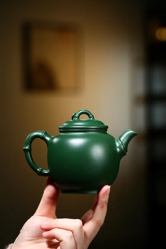 Premium Yixing Zisha Teapot: Rose Bamboo Design, Handcrafted Artistry 5