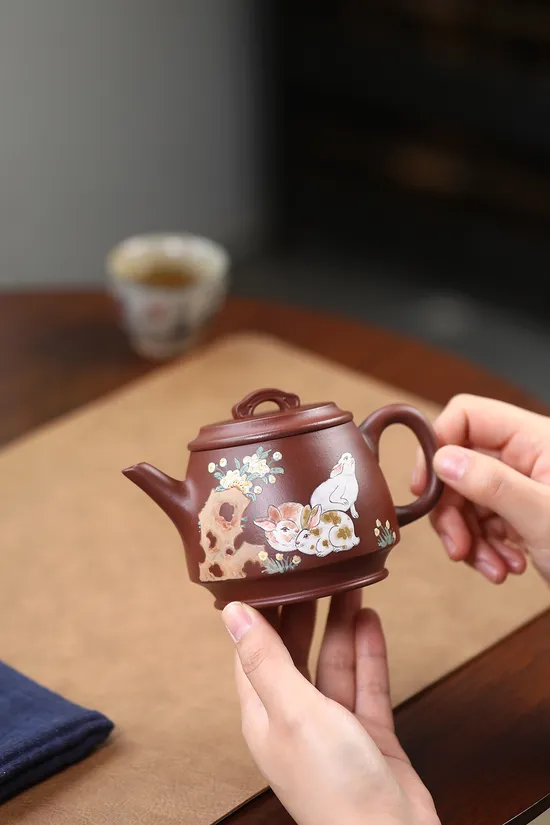 Yixing Clay Teapot Masterpiece - Shi Futang Handcrafted Zisha Art 1