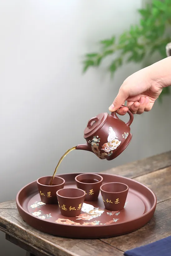 Yixing Clay Teapot Masterpiece - Shi Futang Handcrafted Zisha Art 6