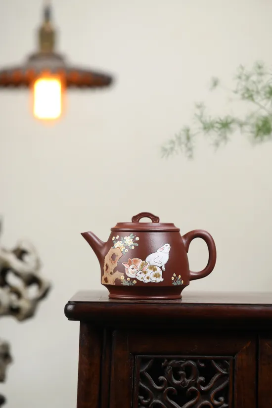 Yixing Clay Teapot Masterpiece - Shi Futang Handcrafted Zisha Art 7