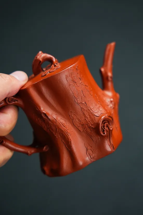 Yixing Clay Teapot | Handcrafted Song Zhuang 220cc Zisha Pot 6