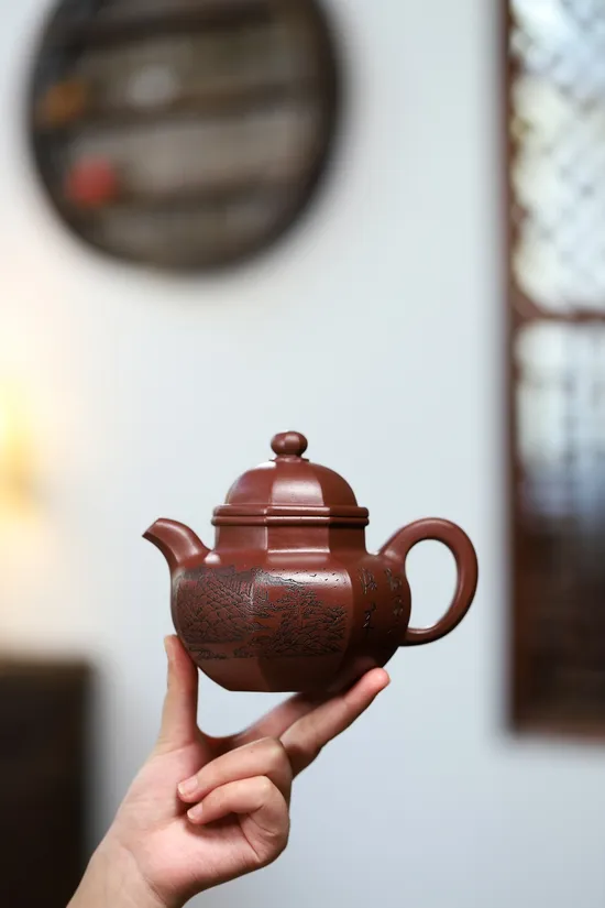 Premium Yixing Zisha Teapot Masterpiece by Zhou Xinyuan | Collectible Clay Art 4
