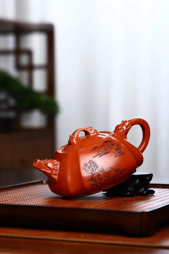 Longyu Shipiao Yixing Teapot | Handcrafted by Sun Meiya | Zisha Clay Art 5